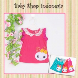 large PK130 Sleeveless Blouse Lace Left Bunny 59 Hotpink copy